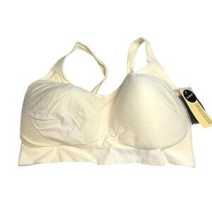 Truekind Daily Comfort Wirefree Shaper Bra with Extender Beige M
